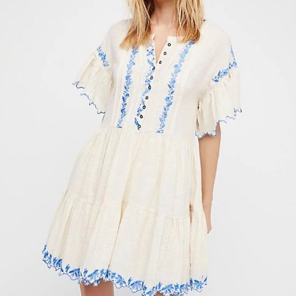 Free People Dresses & Skirts - Free People Santiago Embroidered Dress